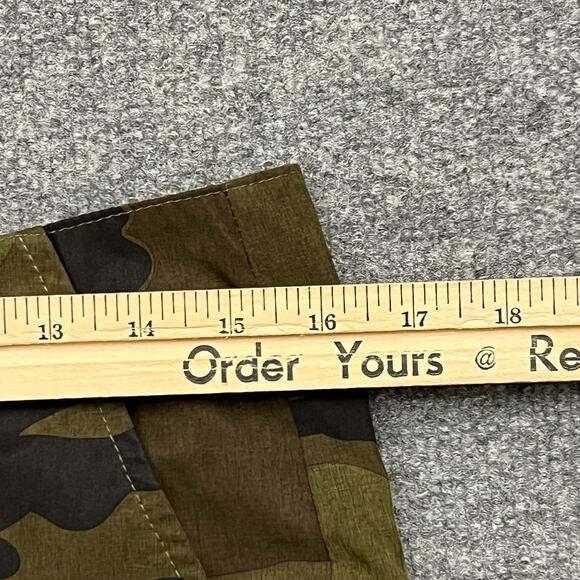 Dixxon Shorts Mens 30 Green Camouflage Stretch Logo Pockets Mid Rise Zip Fly - Picture 9 of 11